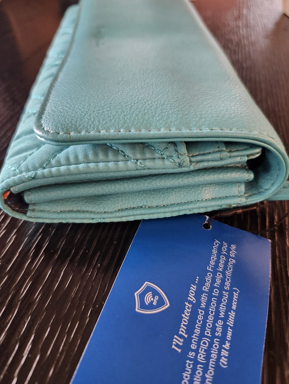 Vera Bradley RFID Audrey Wallet/Clutch With Bag Charm NEW - Picture 10 of 14